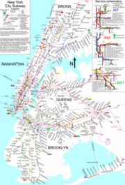 NYC subway map