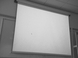 Calibration of the screen using projected patterns