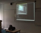 Short interactive slides presentation with the system (6.3 MByte video (https://vision.eng.shu.ac.uk/jan/slides.avi))